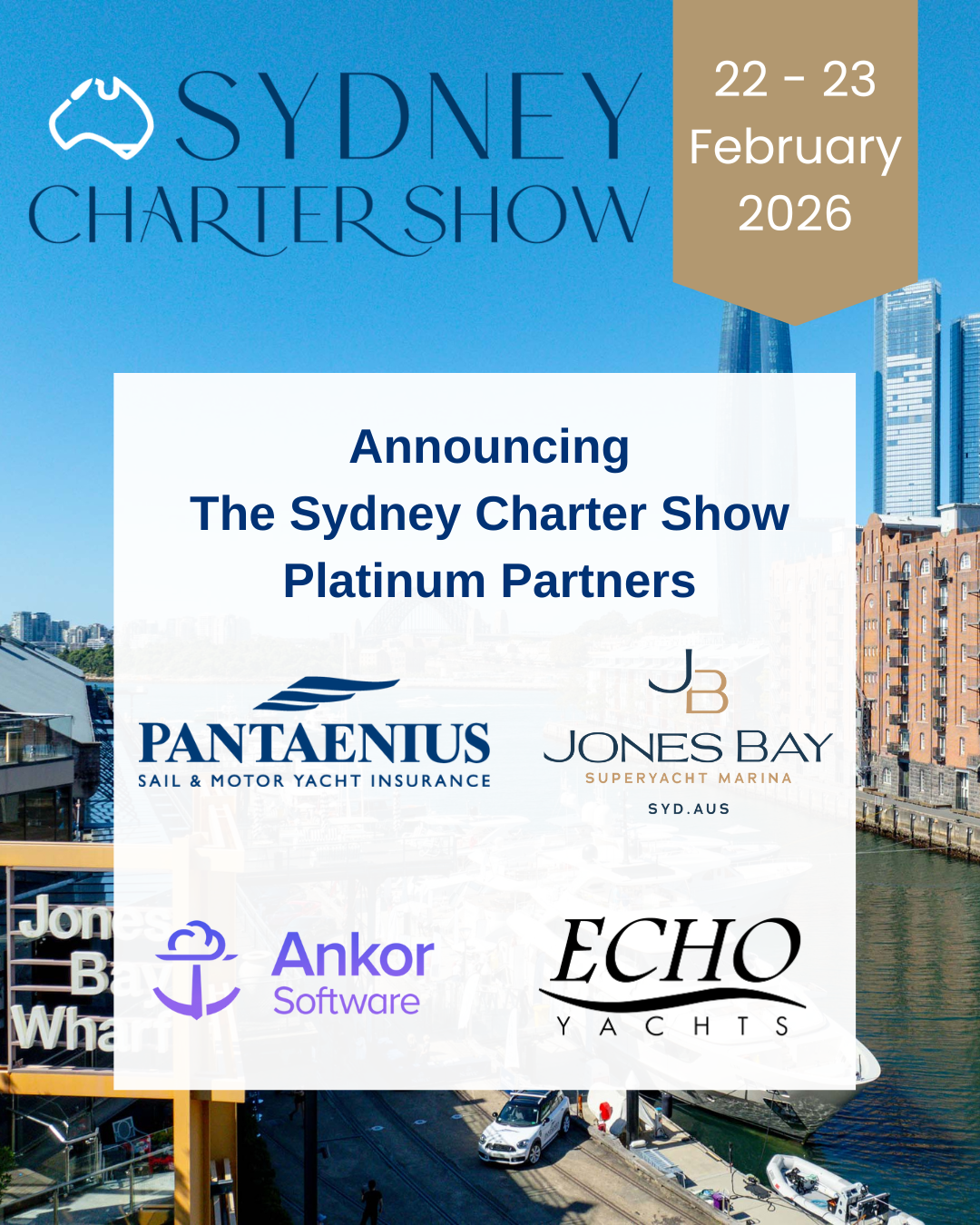 Platinum Partners Announced for the Inaugural 2026 Sydney Charter Show